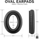 thumbnail image 5 of Almohadillas de repuesto para auriculares QC35, QC35, QC35ii, almohadillas de repuesto para auriculares, compatibles con Quiet Comfort35, QC25, QC35ii, QC15, AE2, AE2i, cómodas y duraderas (negro) Adepaton XM094-2, 5 of 7