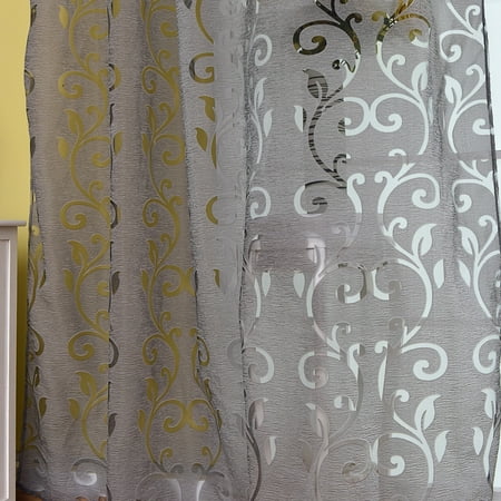 39 98 Inches Polyester Semi Blackout Grommet Top Window Curtain