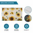 thumbnail image 6 of Yellow Sunflowers Placemats Set of 4, Summer Farmhouse Retro Beige Placemats for Dining Table, Place Mats for Kitchen Tabletop, Waterproof Wipeable Dining Table Mats Set, 6 of 9