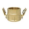 thumbnail image 3 of Gloxco Brass Type D Cam and Groove Hose Fitting, 3" Female Camlock x 3" Female NPT (CAM-30-D-BR), 3 of 6