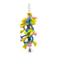 thumbnail image 3 of Parrot Block Toy Cylindrical Bell Funny Sisal Parrot Toy Cotton Rope Bird Toy, 3 of 10