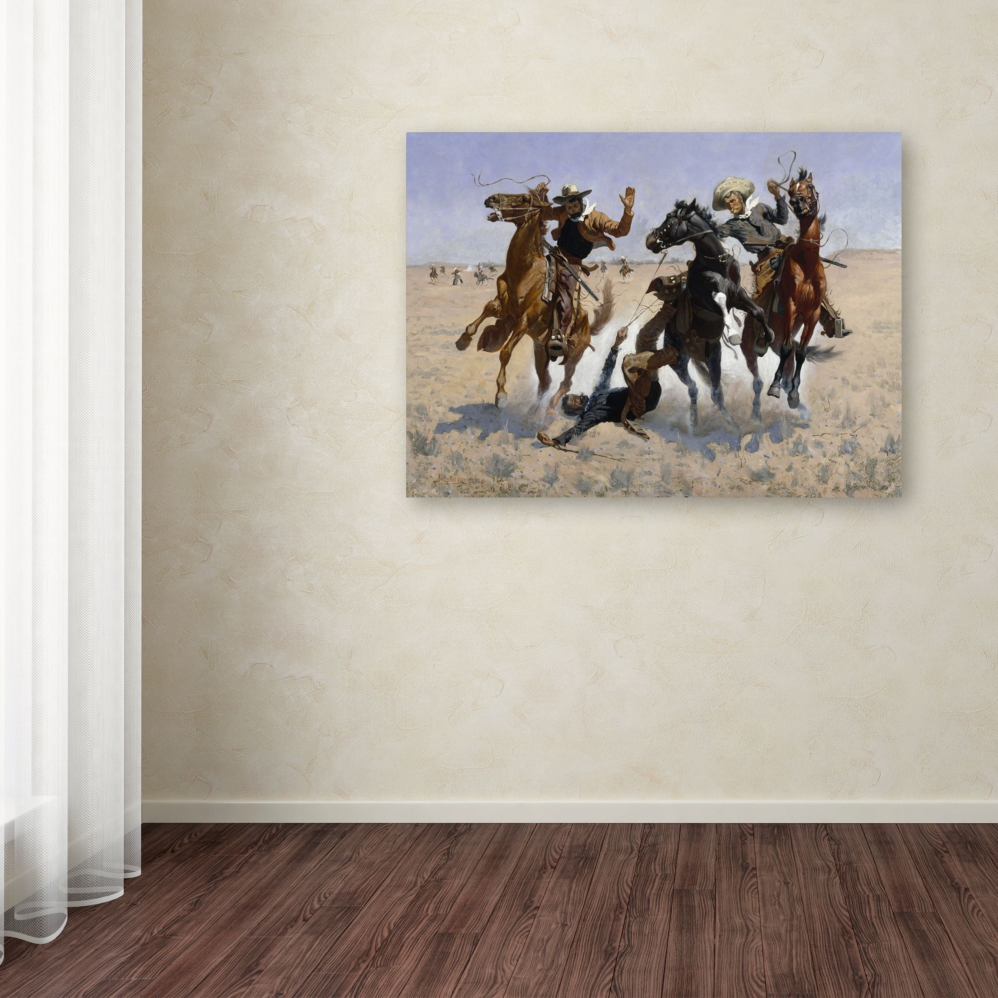 Trademark Fine Art 'Aiding A Comrade' Canvas Art by Frederic Remington