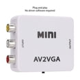 thumbnail image 3 of Convertidor A Vga A Vga Abs 480P Mini Cfor OMPosite Av A Vga Adapter Tv Set Top Box Para O Video Converter, 3 of 7
