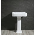 thumbnail image 3 of Kingston Brass VPB2268B Robert 26-Inch Ceramic Console Sink Top (8-Inch, 3-Hole) in White, 3 of 8
