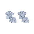 thumbnail image 2 of BemeyourBBs Toddler Baby Baby Boy 4th of July Outfits Baby Boys Patriot Independent Day Outfit Cotton Linen Summer Clothes Ice Cream Print Short Sleeve Button Down Shirt and Pockets Shorts Set, 2 of 9