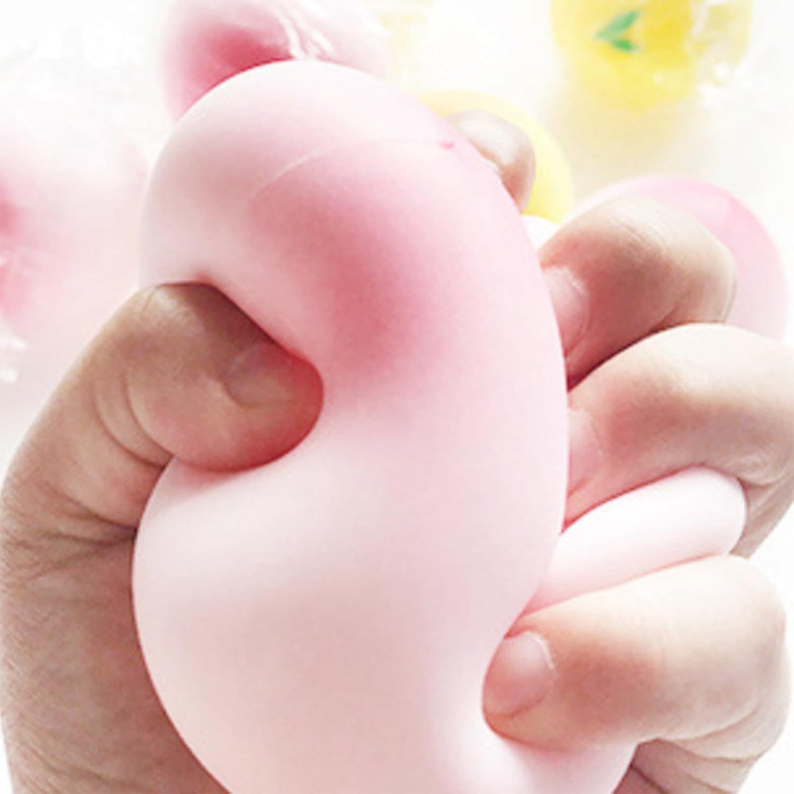 Peach Squishy Toy, Realistic Pink Peach Slow Rebound Stress Relief & Anxiety Fidget Toy for Party Favor Gift