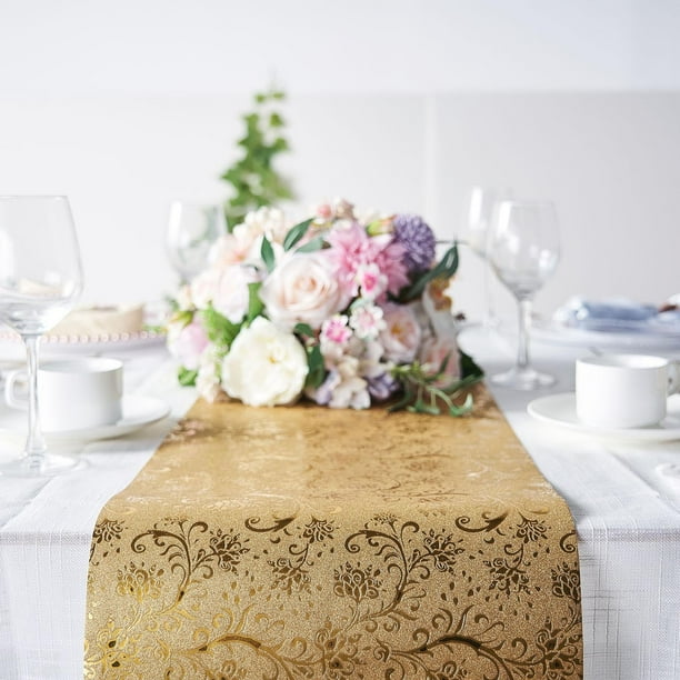Efavormart 9Ft Glitter Paper Table Runner Roll, Disposable Table Runner ...