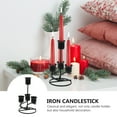 thumbnail image 6 of WRISTBIQUE Candleholders Candle Holder Iron Black 1Set For Birthday Celebrations, 6 of 10