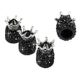 thumbnail image 3 of 4 tapones de válvula de aire con diamantes de imitación para neumáticos/ruedas de coches, SUV y camiones, a prueba de fugas. Negro, 3 of 6