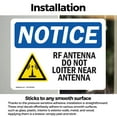 thumbnail image 3 of (2 Pack) Rf Antenna Do Not Loiter Near Antenna Sign, 3 of 7