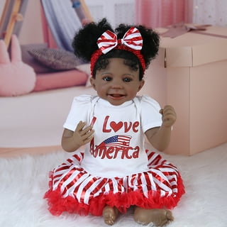 Takanini Reborn Baby Dolls African American Silicone Limbs Realistic Baby  Doll with Soft Body Birthday Gift 