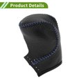 thumbnail image 4 of Cubierta de pomo de cambio de marcha Unique Bargains para Honda Civic 2022-2024, antideslizante, estilo pebble, negro azul, protector de mango de cambio de cuero sintético, 1 Pc, 4 of 6