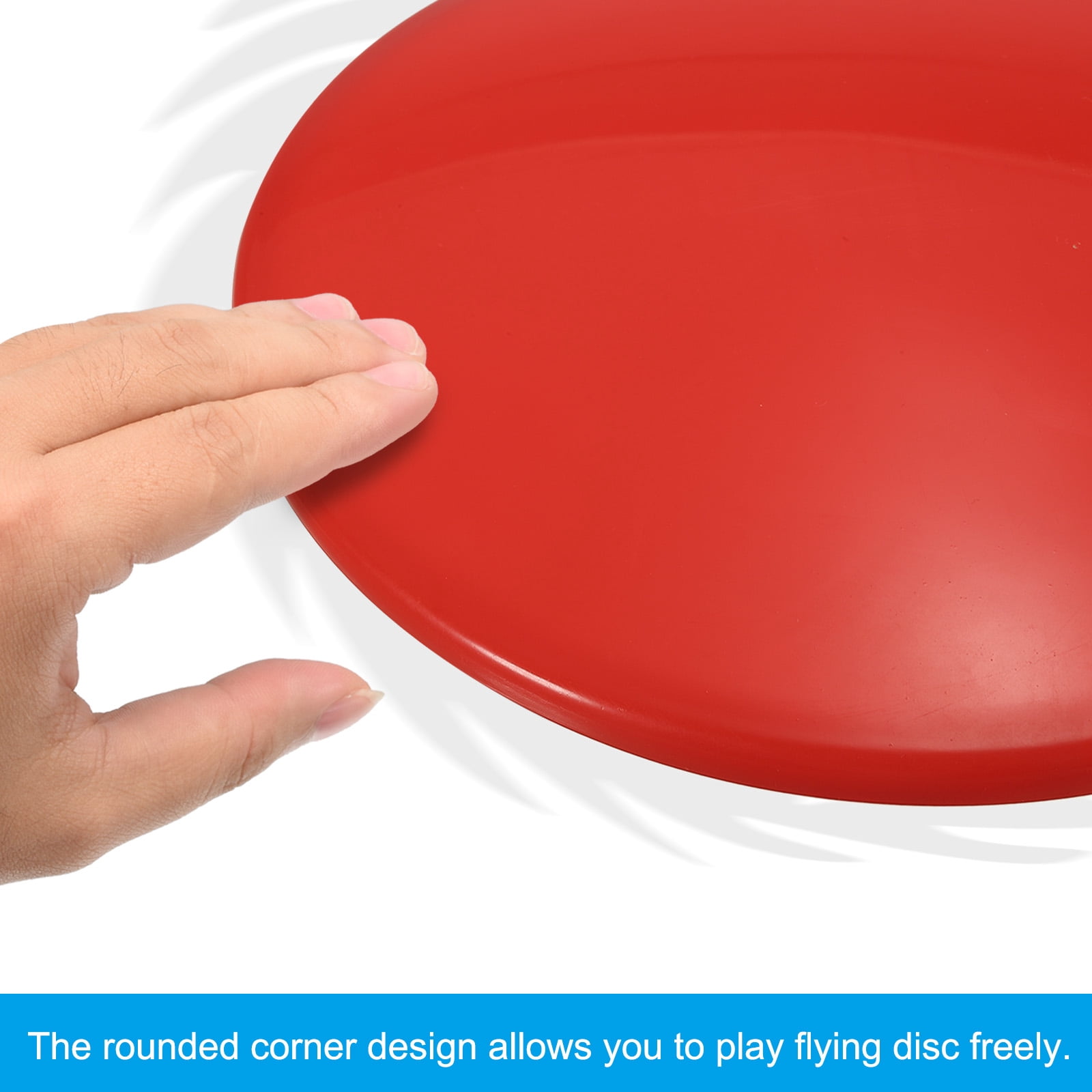 Flying Disc 8 Inch 160 Gram Sport Training Disk with Storage Bag, Red 3 Pack