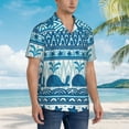 thumbnail image 5 of Kll Men'S Hawaiian Shirt Short Sleeve Button Down Beach Shirts-Sea Underwater Animals, 5 of 8