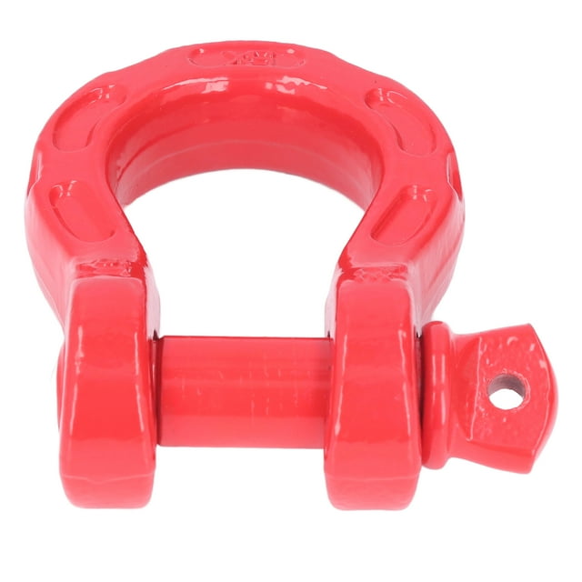 Tow Clevis, Winch D Ring Shackle 5T/11000lbs Load Capacity 19T/41000lbs Breaking Strength Multifunction For ATV For UTV Red,Black