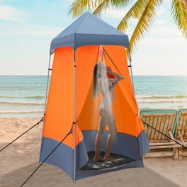 Costway Portable Pop up Camping Fishing Bathing Shower Toilet Changing Tent Room Blue Walmart