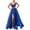 Blue, variant on Womens High Split Sleeveless Spaghetti Strap Elegant Maxi Long Dress Prom Gowns for Women Formal Evening Party Cocktail Dresses Bridesmaid Wedding Guest Dress