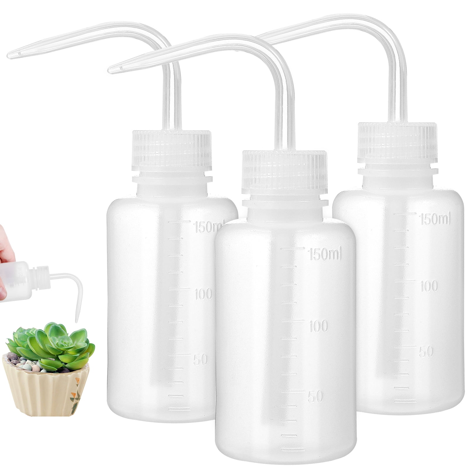 3 Pcs Wash Bottle Plastic Squeeze Bottles Watering Tools for Succulent