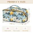 thumbnail image 4 of FORMRS Makeup Bag Travel Cosmetic Organizer for Women Fold Flat Zipper Pouch with Handle, Lemon Pattern, 4 of 8
