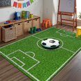 thumbnail image 1 of cdar Football Rug Playing Football Interesting Sports Scene Design Modern Football Non Slip Area Rug Floor Mat, 1 of 4