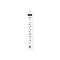 thumbnail image 1 of Monster 3001100 3 ft. 6 Outlets Power Strip with Surge Protection, White, 1 of 1