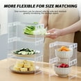 thumbnail image 4 of Organisateur de Réfrigérateur Étagère Empilable Transparente Rangement de Garde-Manger, 4 of 7