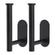 thumbnail image 3 of 2 soportes para cortinas, multiusos, para armario, resistentes al óxido, para papel higiénico. Negro, 3 of 9