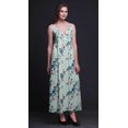 thumbnail image 4 of Bimba Robe Longue Maxi à Bretelles Spaghetti Ajustables Imprimée d'Oiseaux, Tenue de Plage d'Été - Xxx-Grand, 4 of 6