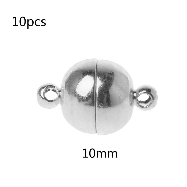 10 Sets 8mm Jewelry Magnetic Clasps Round Magnetic Clasps for Bracelet  Necklace Making Magnet Converter DIY Jewelry Accessories (8mm)
