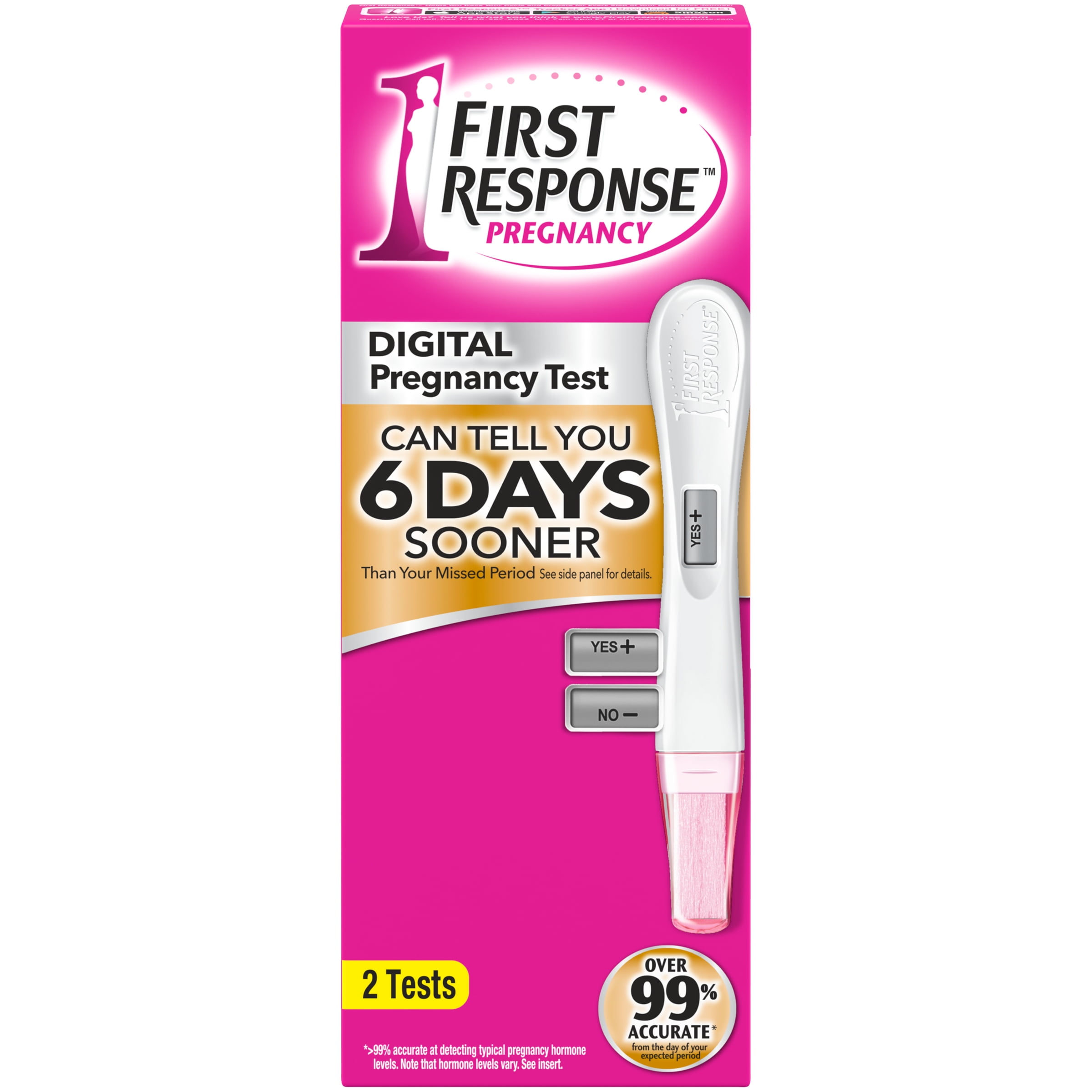First Response Pregnancy Tests Gold Digital Early Result with Due Date