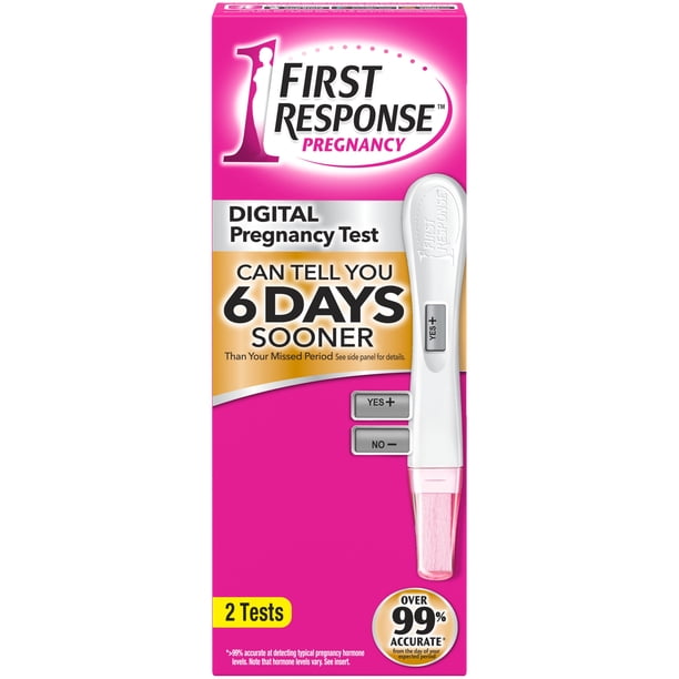 First Response Pregnancy Tests Gold Digital Early Result With Due Date Calculator 2 Count Box Walmart Com Walmart Com