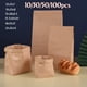 thumbnail image 2 of 10/30/50/100 piezas Bolsas de papel Kraft Bolsas de regalo Bolsas de compras Embalaje Galletas Dulces Alimentos Galletas Pan Snacks Horneado Bolsas para llevar, 2 of 5