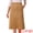 Brown, variant on DARING DIVA Women's Faux Suede A Line Midi Skirt with Pockets S Black