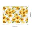 thumbnail image 3 of Cauagu Artistic Marble Pattern Sunflower Print Front Door Mat for Indoor Entrance 16x24 Inche,Absorbent Doormat Washable Carpet for Bathroom/Garage/Kitchen/Entry/Back, 3 of 7