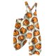 thumbnail image 1 of Mono con estampado de calabaza de Halloween para mujer: mono festivo y espeluznante para celebraciones navideñas, 1 of 5