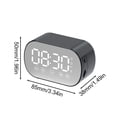 thumbnail image 3 of Clearance! Zguuel Portable Bluetooth Speaker with Alarm Clock LED Display, Wireless Multi-Function Speaker with Color-Changing Light, Digital Clock USB Speaker for Bedroom Home Office, 3 of 6