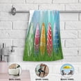 thumbnail image 5 of Dreamtimes Happy Easter Bunny Ears Hand Towels 2 PCS, Colorful Eggs Kitchen Towel Ultra Soft and Highly Absorbent,Decorative Fingertip Face Towel for Bathroom Hotel, 28.3"x14.4", 5 of 6