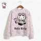 thumbnail image 3 of Sudadera con capucha de gran tamaño para mujer de HELLO KITTY con diseño de fresa kawaii, informal, versátil, linda, de manga larga para niñas, novedad de 2024, 3 of 5