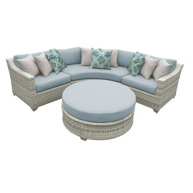 Fairmont 4 Piece Outdoor Wicker Patio Furniture Set 04a