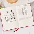thumbnail image 5 of PU Leather Reading Journal Planner Notebook, Daily Notepad For Book Lovers, 176 Pages Assorted Colors (Red, 21*14.8), 5 of 7