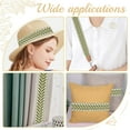 thumbnail image 6 of 10.9Yards Jacquard Ribbon Trim 2.4 Inch Leaf Pattern Jacquard Polyester Ribbons White Green Leaf Jacquard Woven Embroidery Trim for DIY Sewing Crafts Handmade Bag Belts Clothing Decoration for diy, 6 of 9