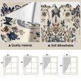 thumbnail image 5 of Swag Valance Curtains for Windows, Brown Blue Boho Light Filtering Kitchen Curtains with Rod Pocket, Southwestern Geometric Ethnic Decorative Window Treatment Valances for Living Room, 36x45 - 2 PCS, 5 of 9