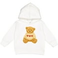 thumbnail image 2 of Inktastic Adorable Vintage Bear Sweater with Hearts Toddler Hoodie, 2 of 4