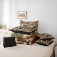 thumbnail image 6 of Manfei Fishing Hunting 7pcs Bedding Comforter Set,Abstract Camouflage Queen Bedding Sets Super Cozy,Brown Green Queen Sheet Sets,Microfiber Teens Bedroom Decor,Reversible, 6 of 8