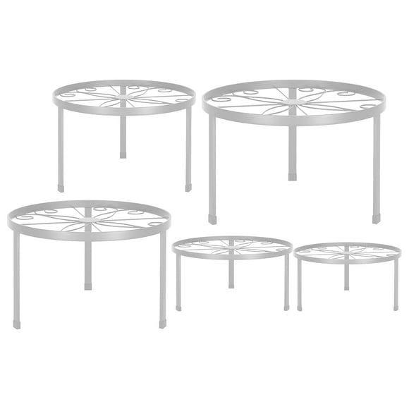 Holiday Deals Iumwxz 5pack Metal Plant Stands for Outdoor Indoor Plants Heavy Duty Flower Stands for Multiple Plant Rust Iron Plant Pot Shelffor Planter Potted Plant for Garden Home Xmas Savings!