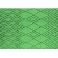 thumbnail image 1 of Ahgly Company Indoor Rectangle Solid Emerald Green Modern Area Rugs, 2' x 4', 1 of 4