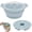 Blue:1pack, variant on 42oz Silicone Microwave Steamer For Cooking Collapsible Food Steamer For Vegetable Seafood Soup Leftover Rice Cooker Small Steam Pot with Handle Lid Dishwasher Safe Green