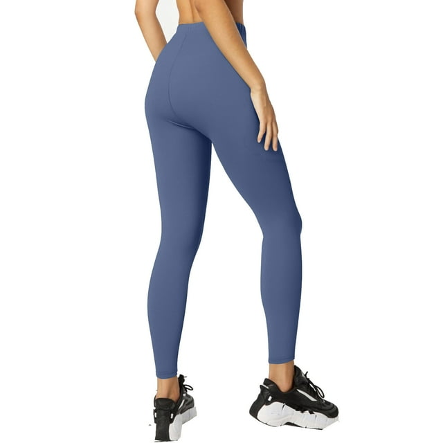Leggings de cintura alta para mujer, pantalones de yoga opacos, tejido suave para gimnasio/fitness/entrenamiento