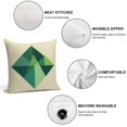 thumbnail image 3 of Green And Beige Modern Art Geometric Pillow Covers,Green And Beige Modern Art Geometric Throw Pillow Covers 24"×24" ,Living Room Sofa Couch Pillow Covers,Decorative Pillow Covers, 3 of 7