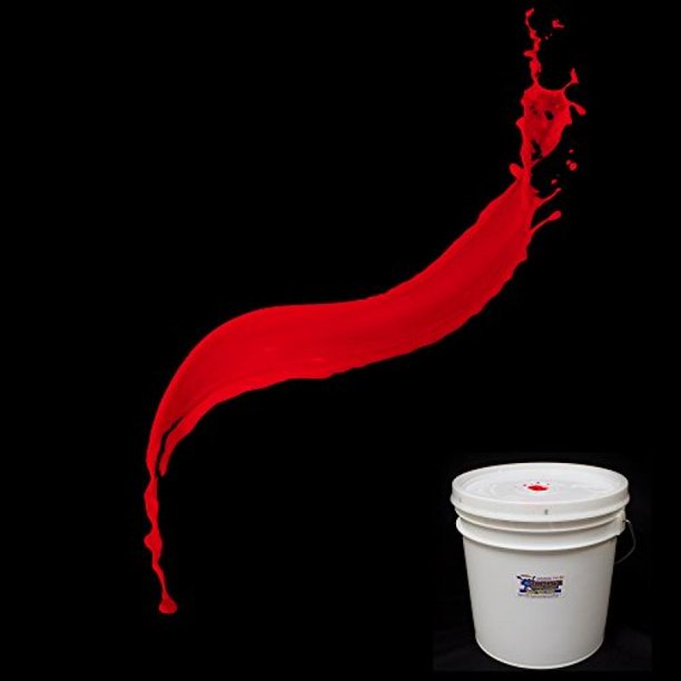 Glominex Blacklight UV Reactive Paint Gallon Red